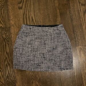 Banana Republic Black and White Tweed Mini Skirt